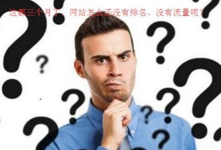 新站三个多月了，还没有排名和流量怎么办？